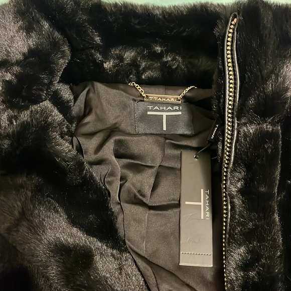 Tahari Faux Fur Teddy Jacket - Picture 3 of 3